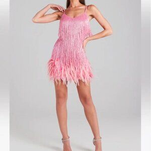 Nadine Merabi Lottie Dress pink size L (US 10)